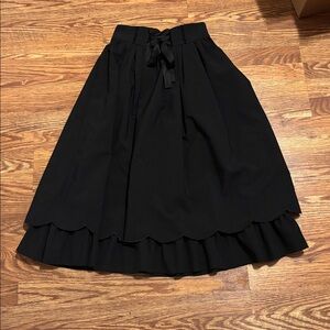 axes Femme Poetique Elegant Black Women's Skirt lace up goth lolita